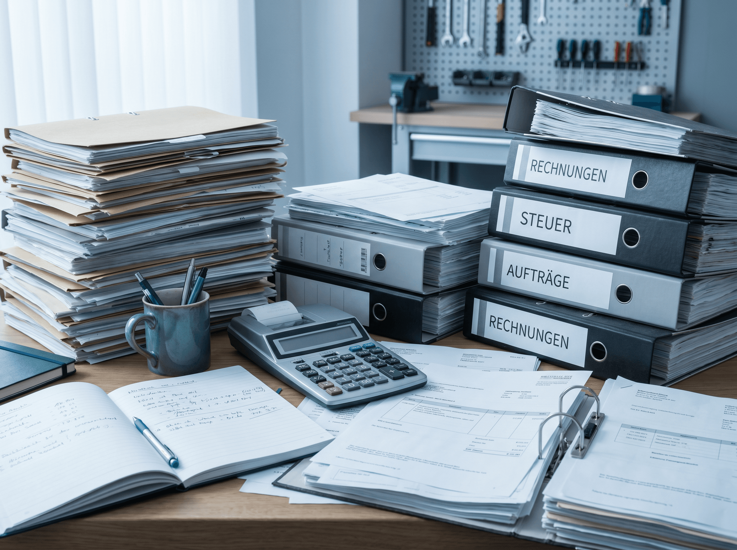 Papierkram und Dokumentation frisst Zeit